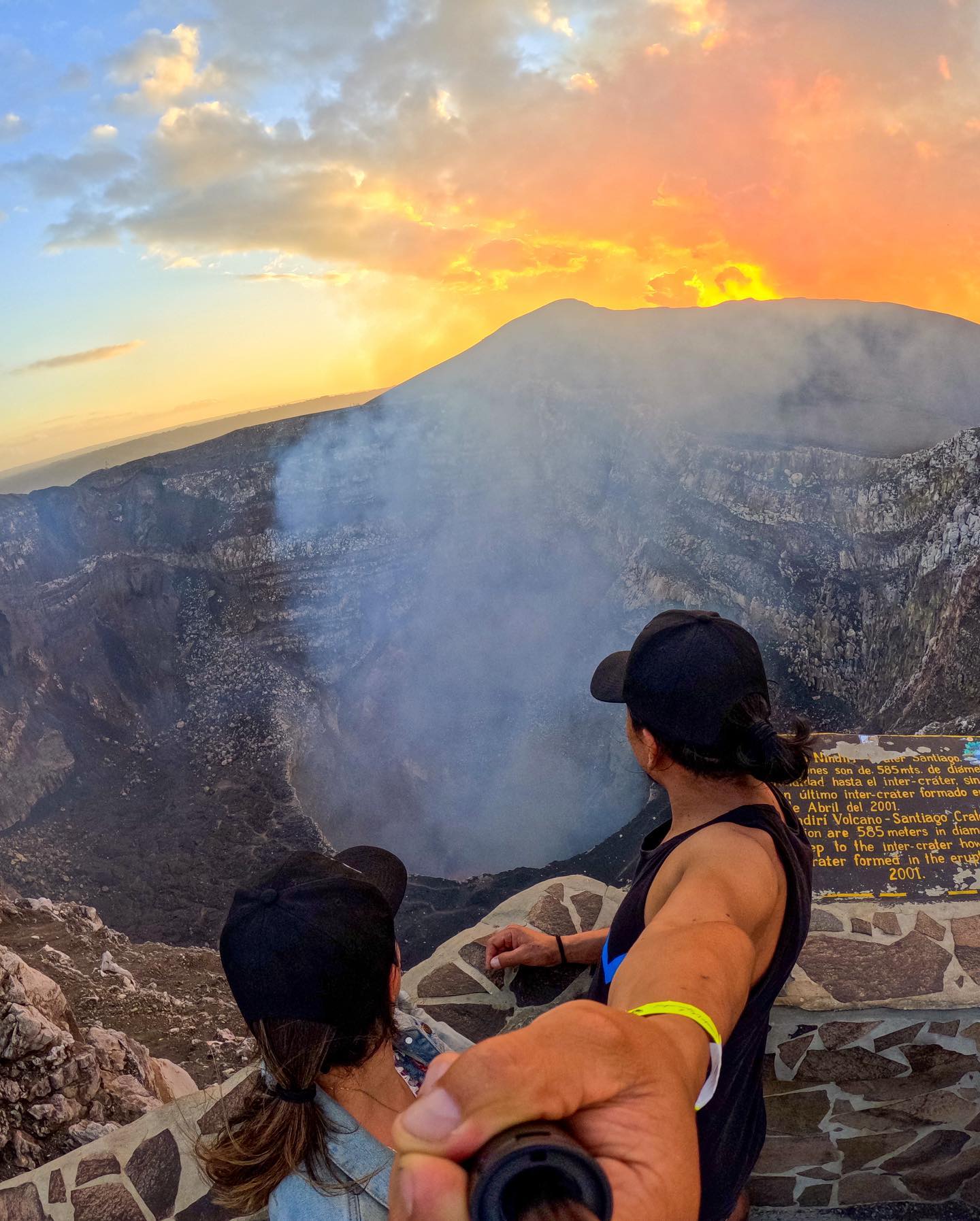 Masaya Volcano tour visitor photo