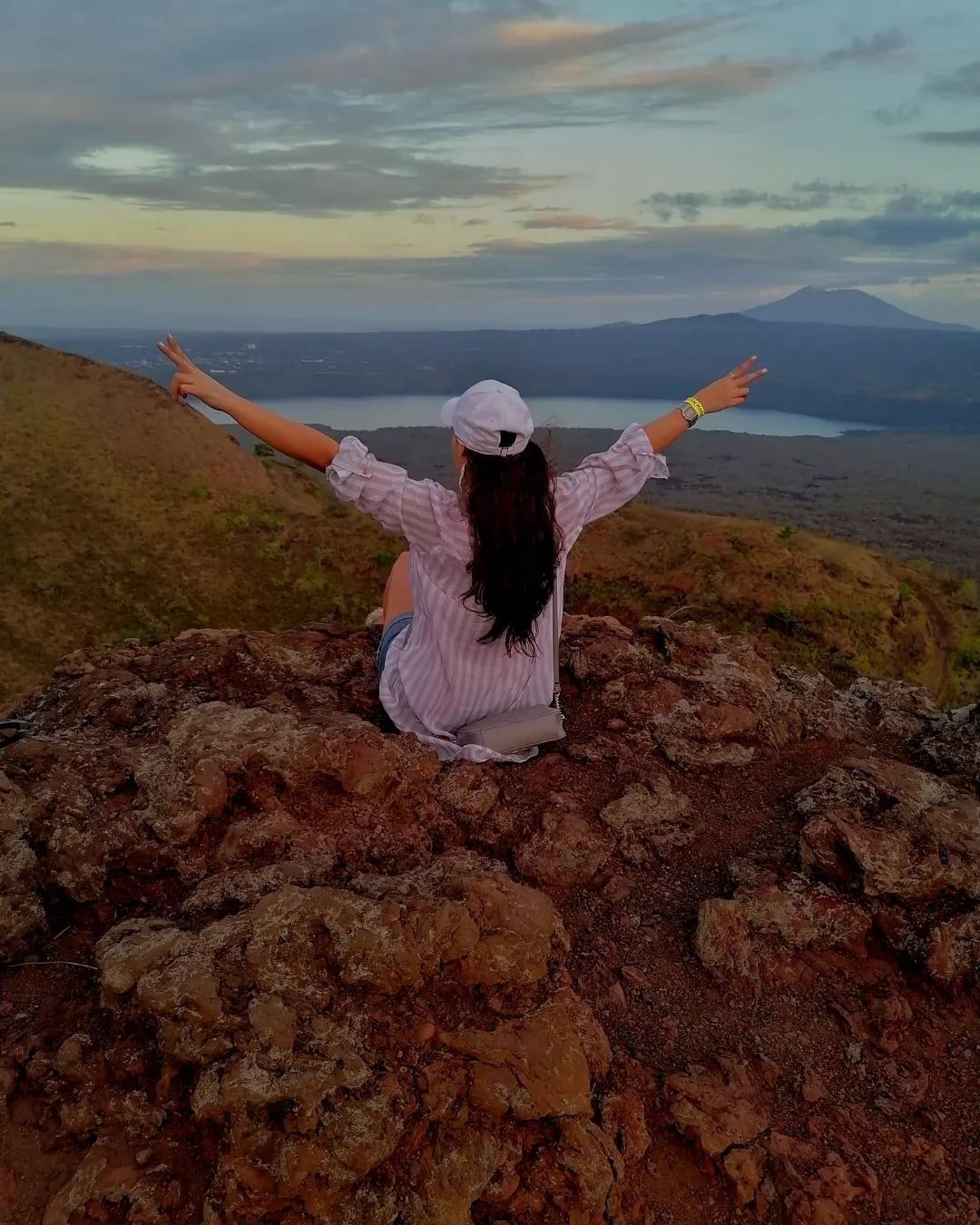 Masaya Volcano tour visitor photo