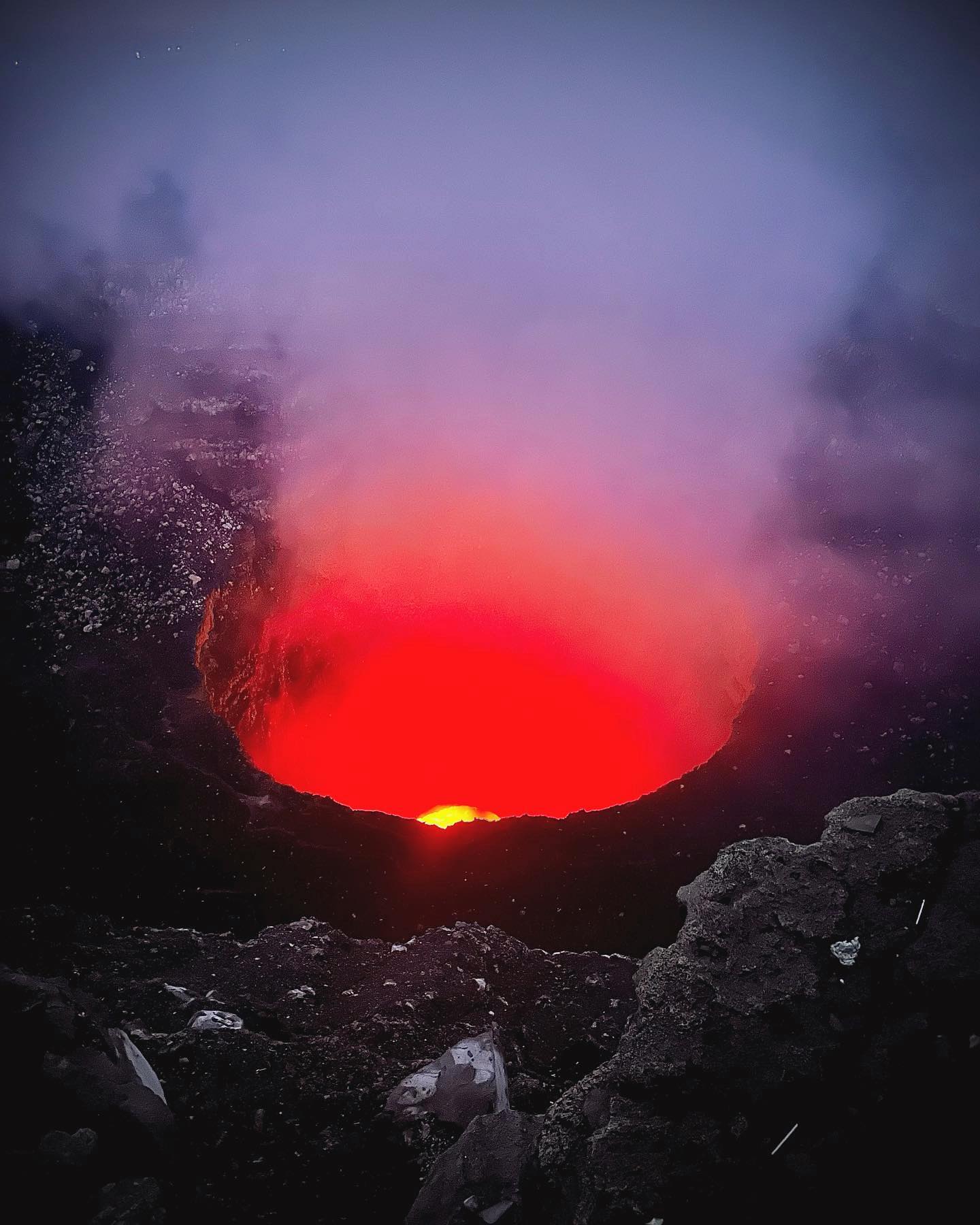 Masaya Volcano tour visitor photo