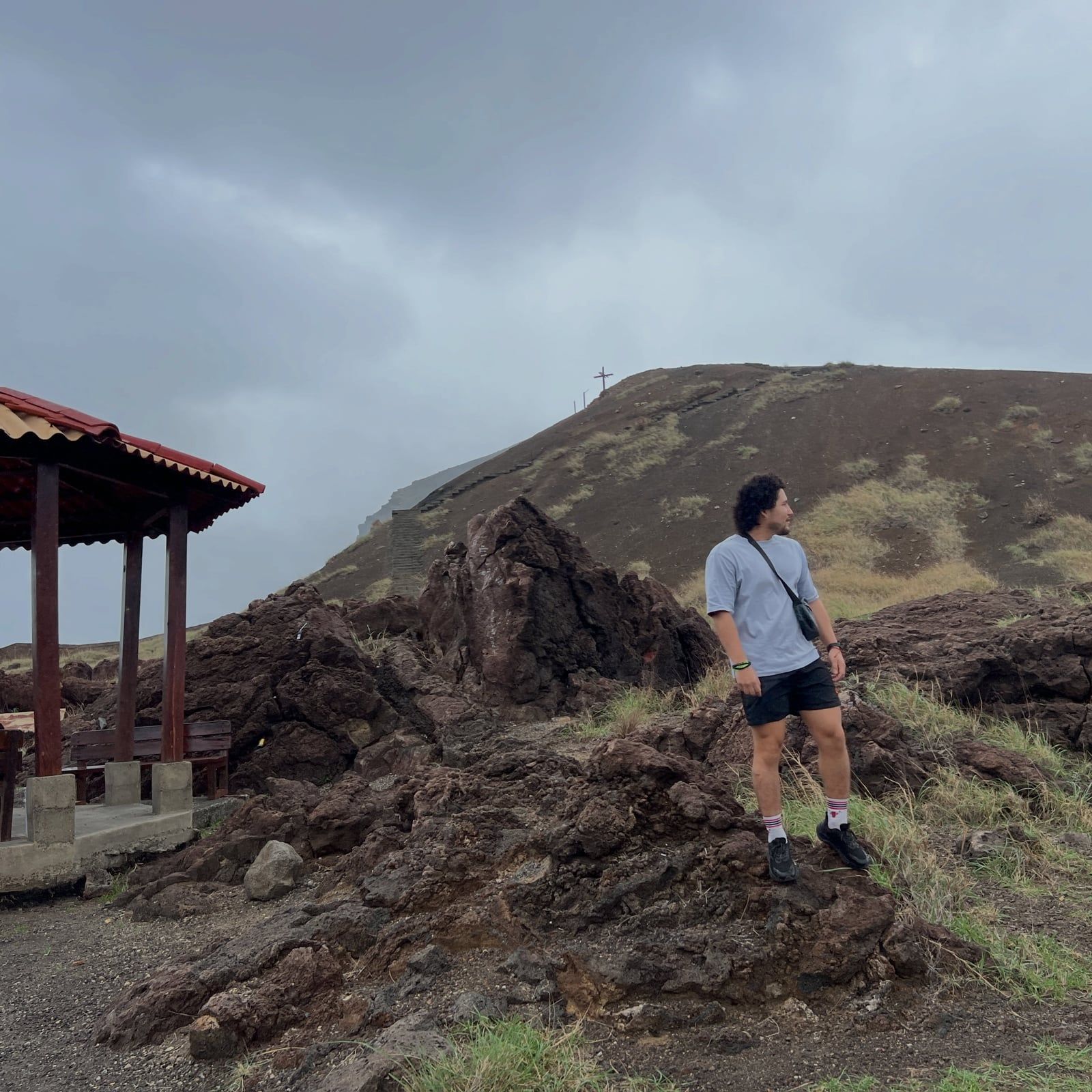 Masaya Volcano tour visitor photo